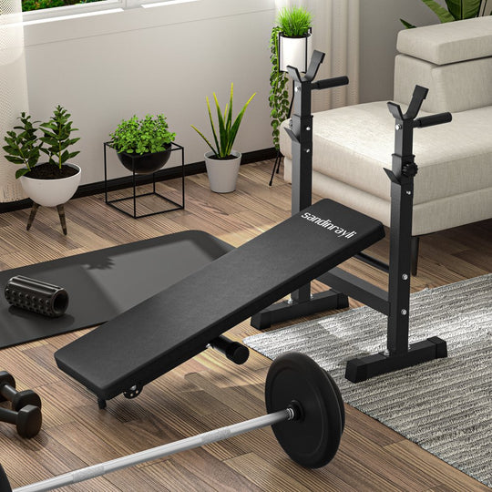 Foldable Bench Press Bench, Workout Bench for Home Gym, Adjustable Weight Bench, 22.8 Width